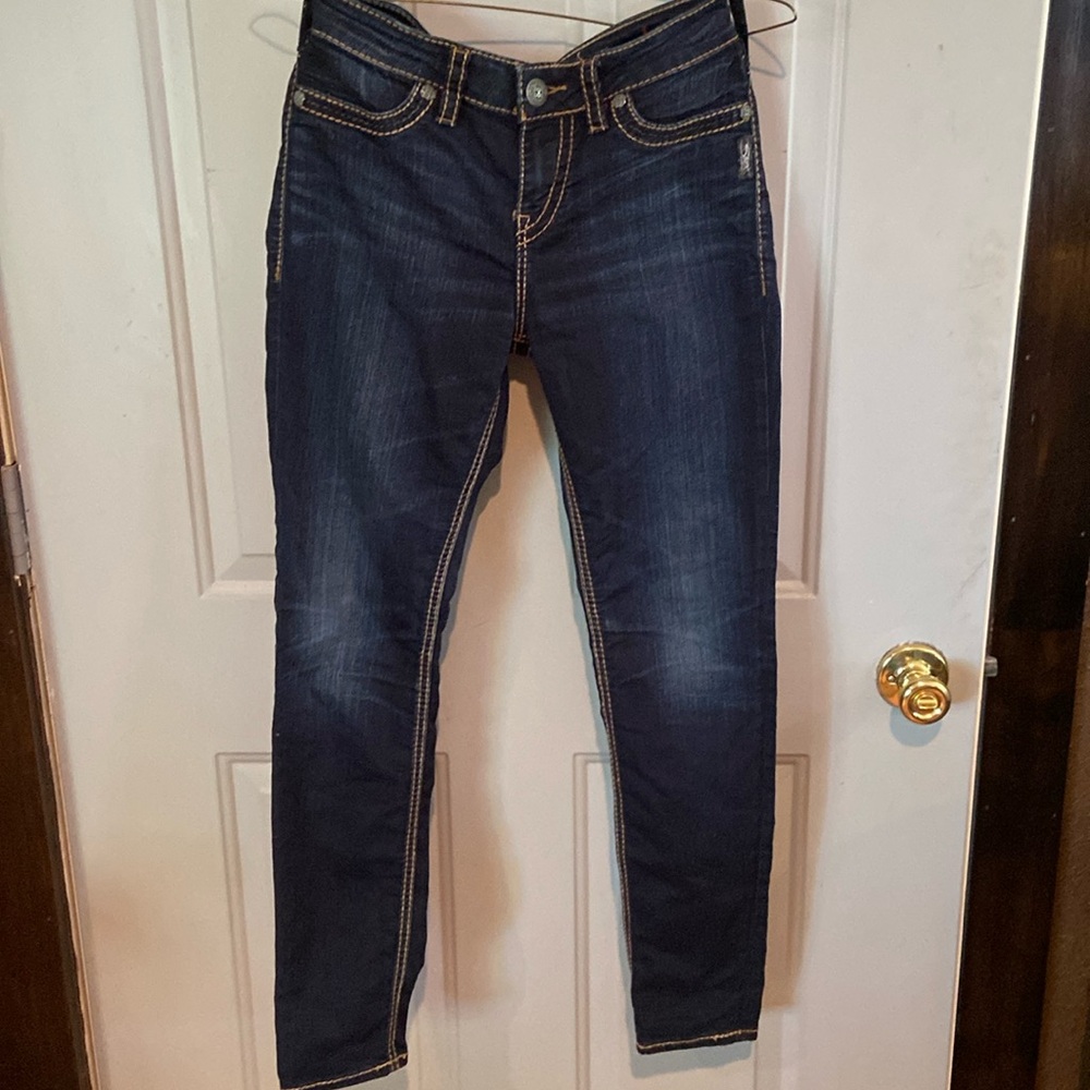 Silver leggings size waist 28 length 29